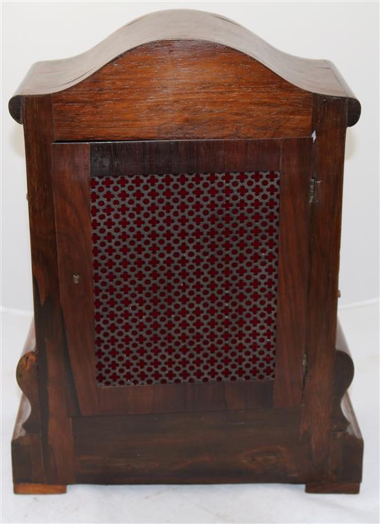 A William IV rosewood bracket clock, 17in.